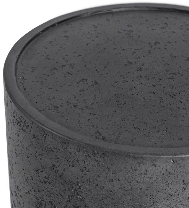 Classic Home Darsa Dark Gray Concrete Outdoor Accent Table-4