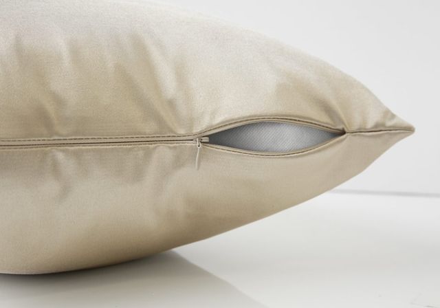 Monarch Specialties Inc. Set of 2 Gold Satin Pillow-1