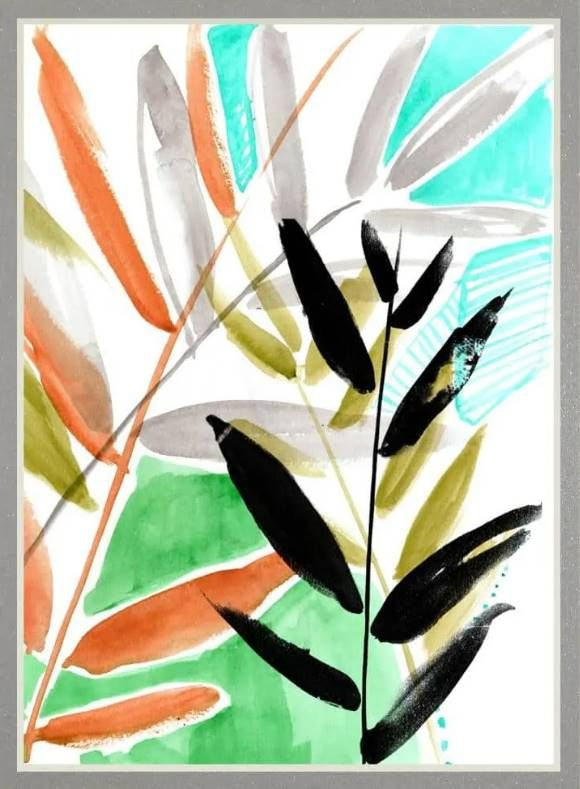 Classy Art Vivid Fronds I by Jennifer Goldberger Wall Art-1