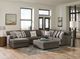 Jackson Furniture Crawford 4-Piece Metal Left Side Facing U-Shape Chaise Sectional-3