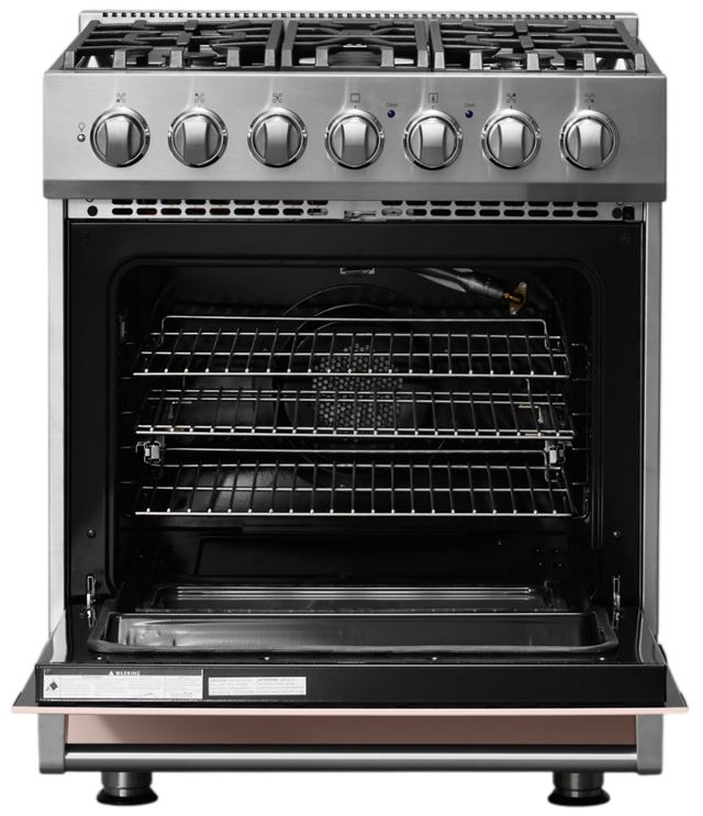 Viking® 3 Series 30" Blush Pro Style Natural Gas Range-1