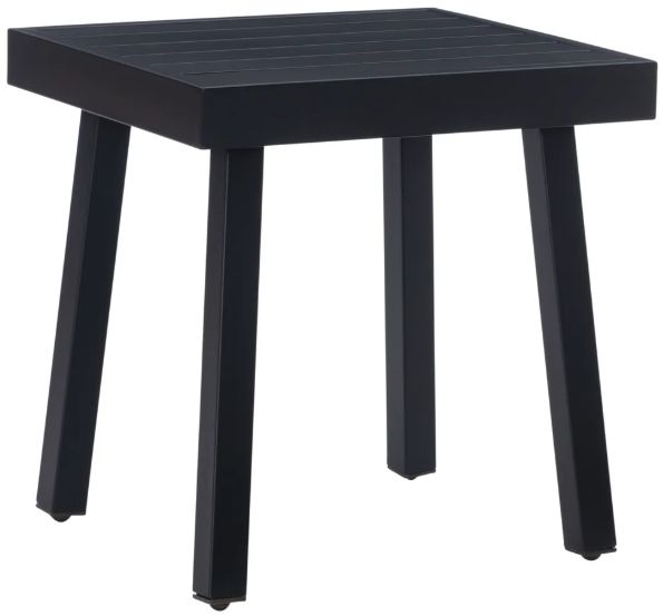 Linon Alora Black Aluminum Outdoor Side Table-0