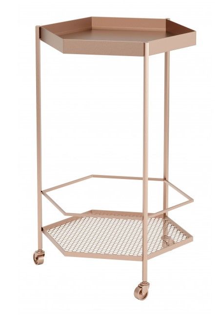 Zuo® Modern Hex Gold Bar Cart-1
