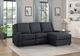 Monterey Dark Grey 2-Pc Reclining Sectional-1