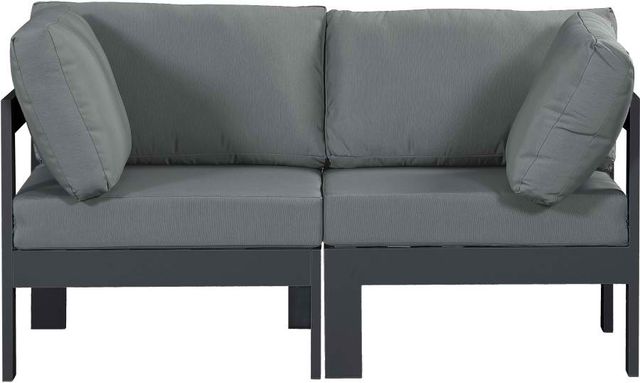 Meridian Furniture Nizuc Grey Outdoor Patio Modular Sofa-1
