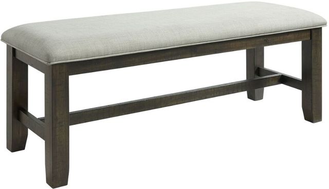 Elements International Colorado Brown/Charcoal Dining Bench-0