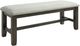 Elements International Colorado Brown/Charcoal Dining Bench-0