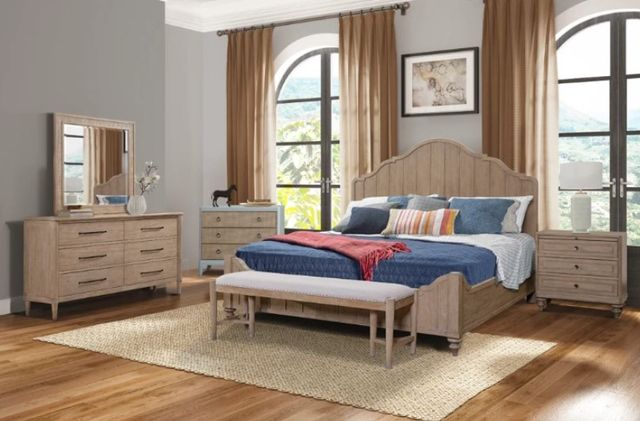 Bernards Citrus Heights Brown 3-Drawer Nightstand-1