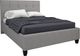 Beaudoin Customizable Lyon Full Upholstered Platform Bed with Woodland Footboard-0