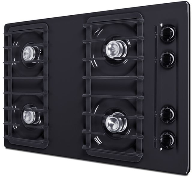 Summit® 30" Black Gas Cooktop-1