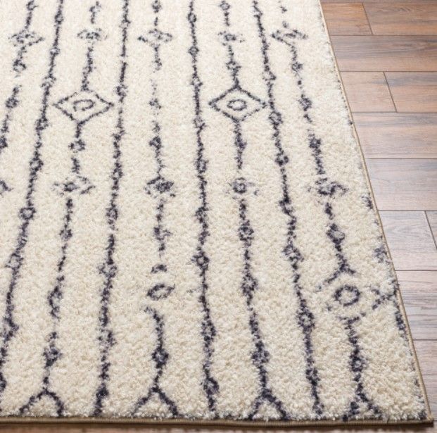 Surya Lykke White 4'x6' Area Rug-1