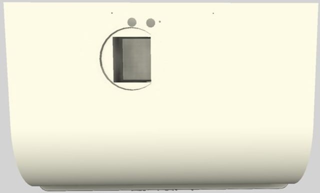 Vent-A-Hood® 30" Biscuit Retro Style Under Cabinet Range Hood-2