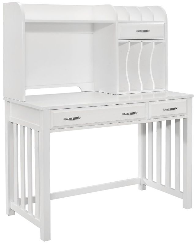 Homelegance® Blanche White Desk with Hutch-0