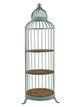 A & B Home Blue-Green/Brown 3-Tier Shelf-0