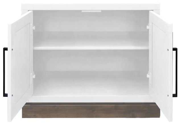 Legends Home Nora Barnwood/Jasmine White 2-Door Base Cabinet-4