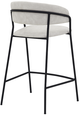 Armen Living Nara Black/Cream 26" Counter Stool-1