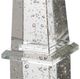A & B Home Chrome Crystal Obelisk Lighting with Gold Aluminum Base-4
