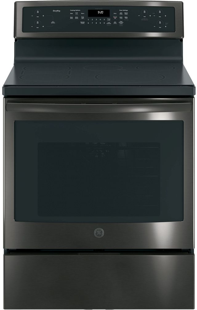 GE Profile™ 29.88" Black Stainless Steel Free Standing Electric Range-0