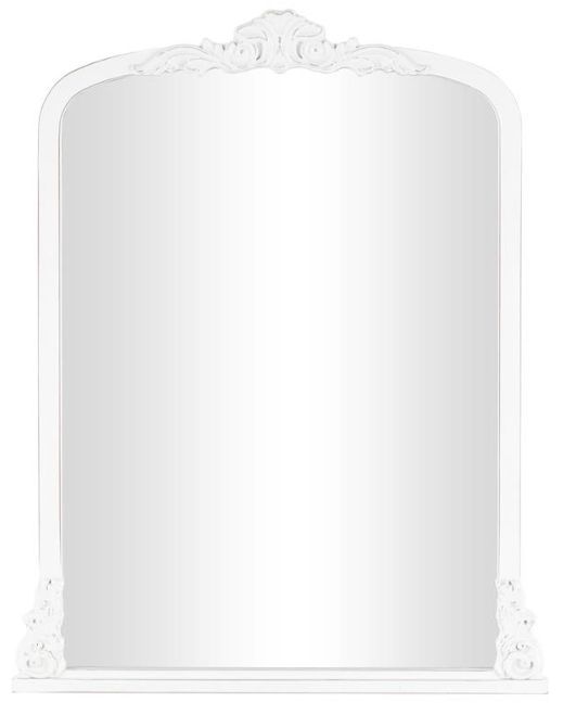 Deco Marche White Arched Wall Mirror-0