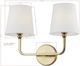 Forty West Maureen Gold 2-Light Wall Sconce-1