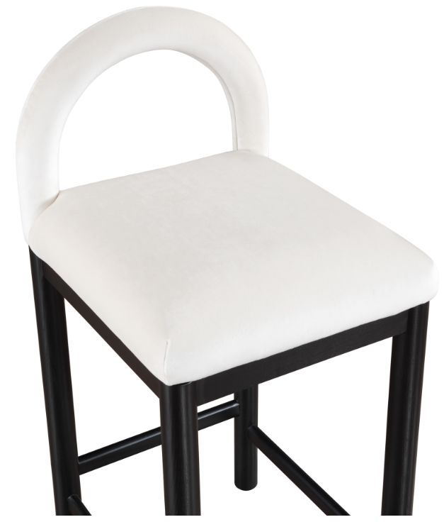 Meridian Furniture Conrad Black/Cream Counter Stool-4