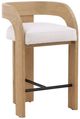 Dovetail Furniture Tyson Cream/Natural Counter Stool-0