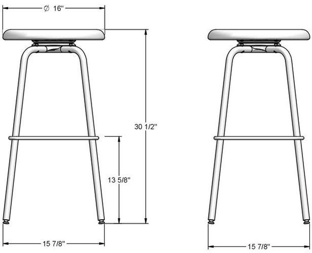 Amisco Customizable Button Upholstered Swivel Bar Stool-2