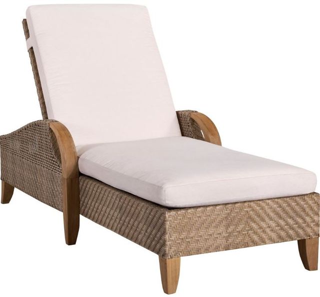 Lane Venture® Edgewood Golden Silvery/White Adjustable Chaise-0