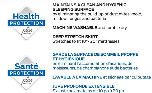 Comerco® Luxurious Quilted King Mattress Protector Set + 2 Pillow Protectors-2