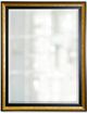 Stylecraft Black/Gold Beveled Framed Wall Mirror-0
