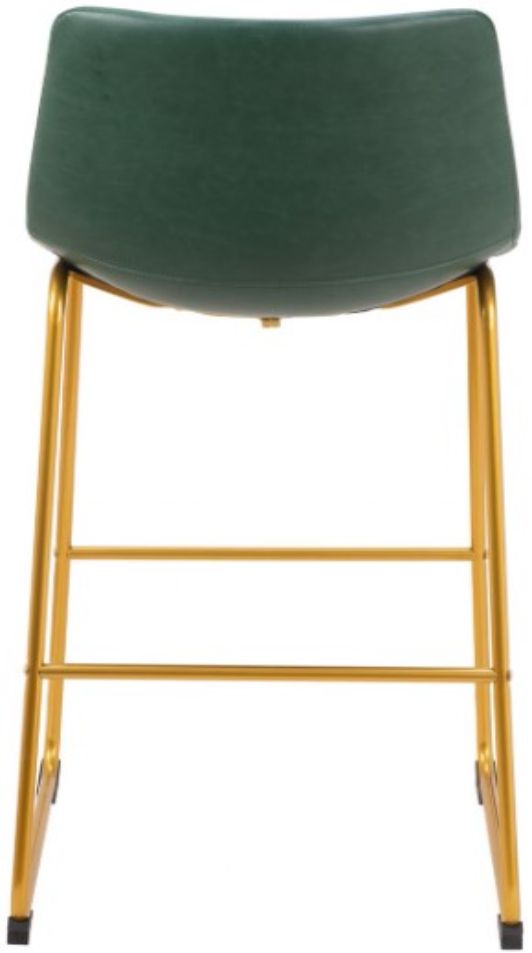 Zuo® Modern Augusta Gold/Green Barstool-3