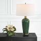 Uttermost® Verdell Dark Mossy Green Table Lamp-1