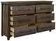 International Furniture Direct Town Brown/Gray Dresser-3