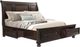 Elements International Kingston Walnut Queen Storage Sleigh Bed-0
