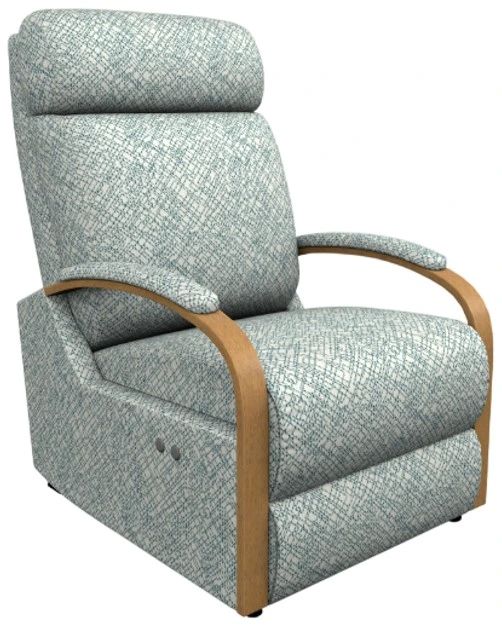 Best® Home Furnishings Customizable Kinetix Power Space Saver Recliner with Honey Birch Legs-0