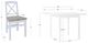 Linon Torino 3-Piece White Drop Leaf Dining Table Set-2