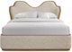 Bernards Tapestry Beige/Honeycomb Wavy King Panel Bed-2