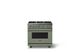 Viking® 5 Series 36" Eucalyptus Pro Style Gas (NG) Range with Brushed Brass Trim-3