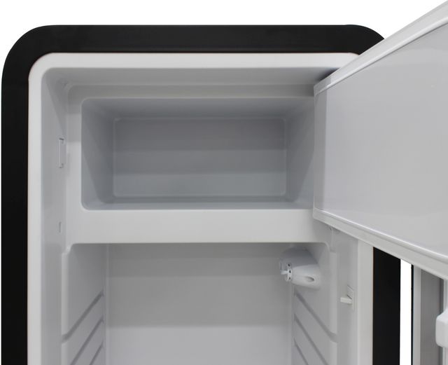 Brama 24" 9.9 Cu. Ft. Black Retro Compact Refrigerator-2