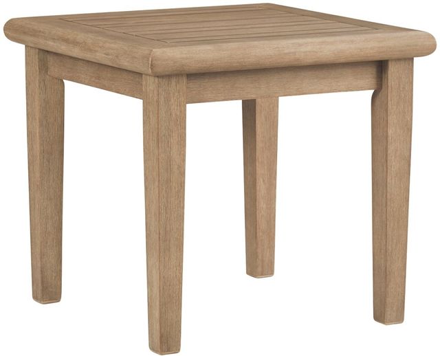 Signature Design by Ashley® Gerianne 3-Piece Grayish Brown Outdoor Table Set-2