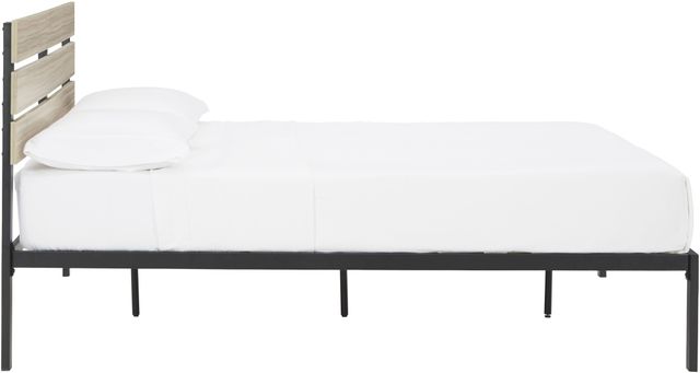 Signature Design by Ashley® Waylowe Natural/Black King Platform Bed-3