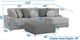 Jackson Furniture Canyon 3-Piece Gray/Platinum/Zinc Right-Arm Facing Sectional and Ottoman-2