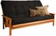 Kodiak Furniture Monterey Suede Black/Butternut Queen Futon with Mattress-0