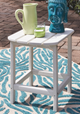 Signature Design by Ashley® Sundown Treasure White Outdoor Rectangular End Table-1