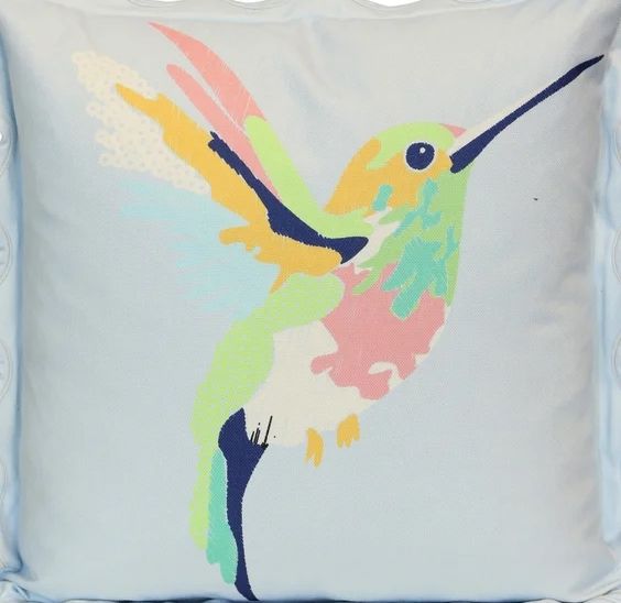 Stylecraft Tamara Day Blue/Yellow Designer Throw Pillow-1