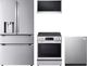 LG 4 Piece PrintProof™ Stainless Steel Electric Kitchen Package-0