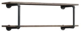 ACME Furniture Brantley Antique Oak/Sandy Gray Wall Rack