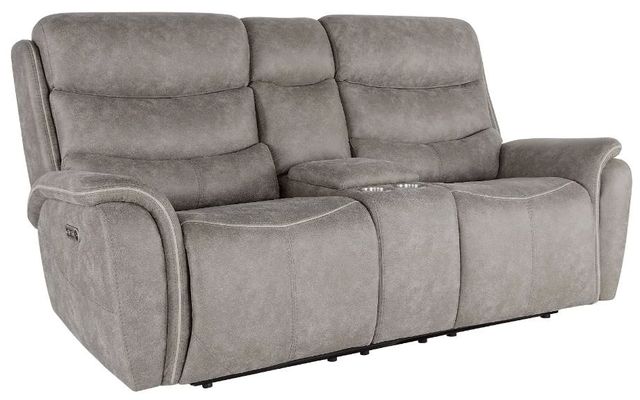 New Classic® Home Furnishings Kamari Gray Power Reclining Loveseat-0