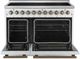 FORNO® Paolo 48" White Pro Style Electric Range -1