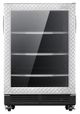 24" Gladiator® 5.4 cu. ft. undercounter beverage center - Silver tread frame-0
